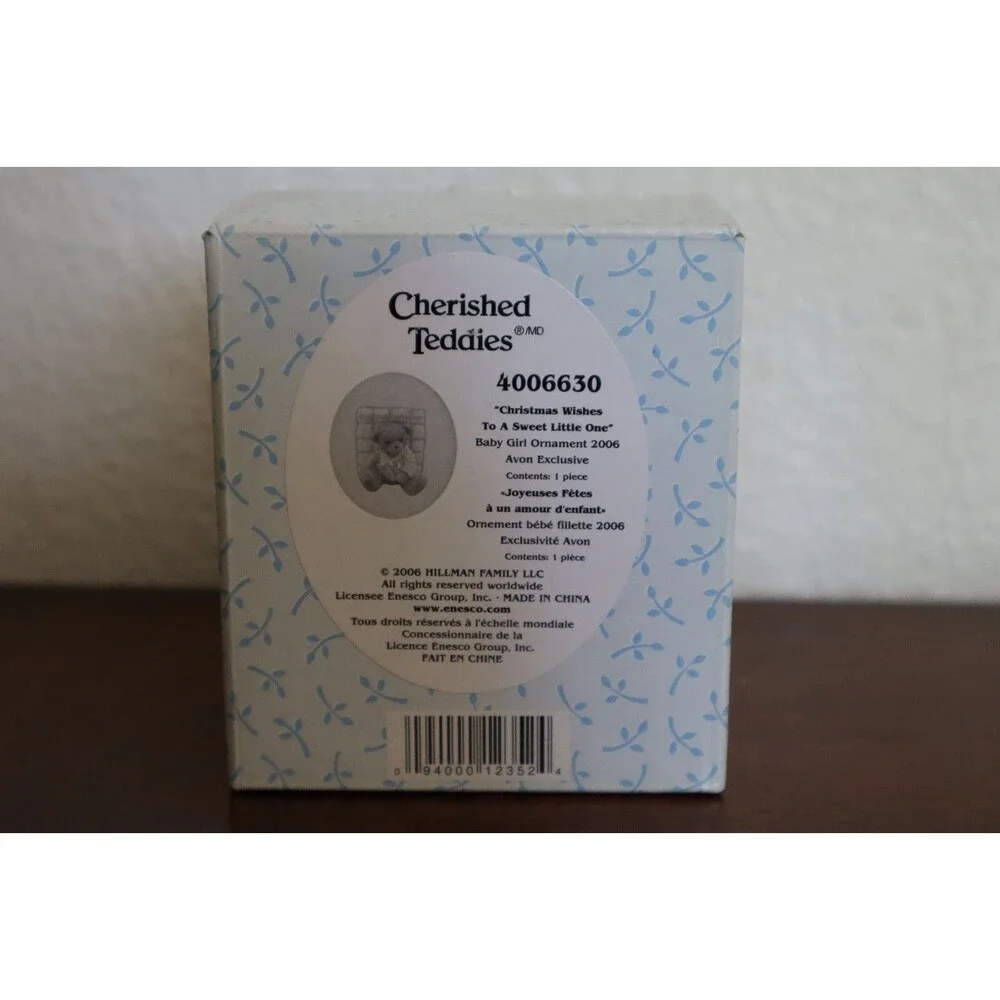 Cherished Teddies Christmas Wishes For A Sweet Little One Baby Girl Ornament